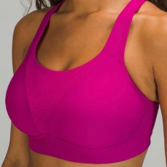 Lululemon Run Times BRA 34D RASPBERRY PINK NEW WITH TAGS - Picture 2 of 9